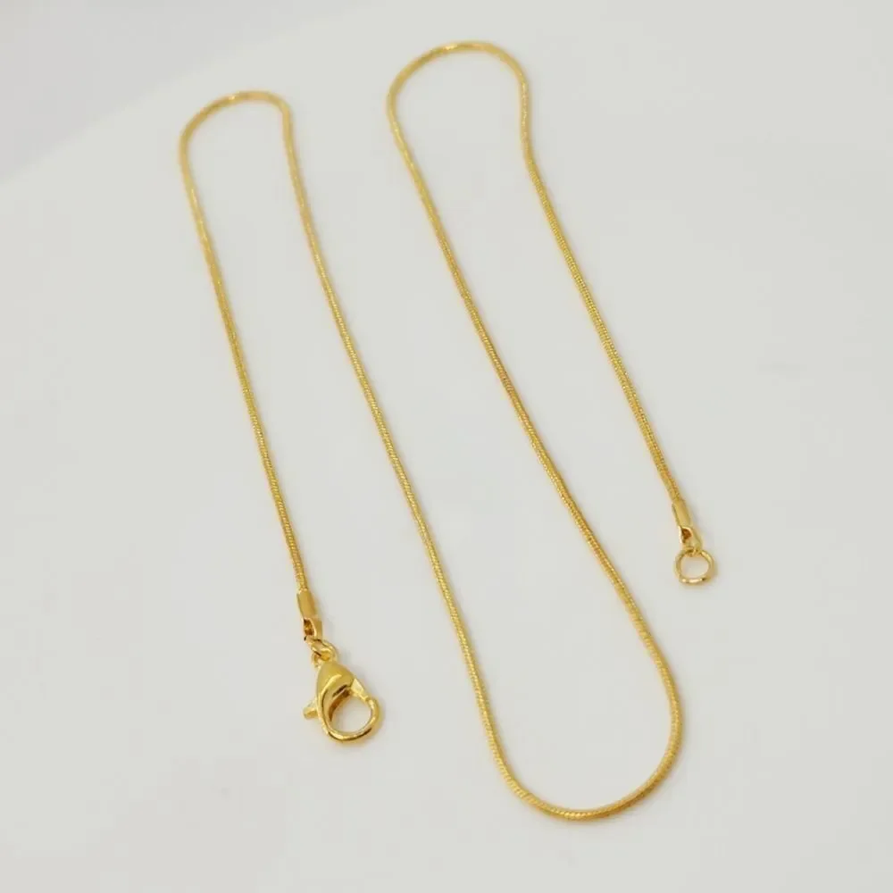Gold Plated Soft Snake Chain Necklace 20
